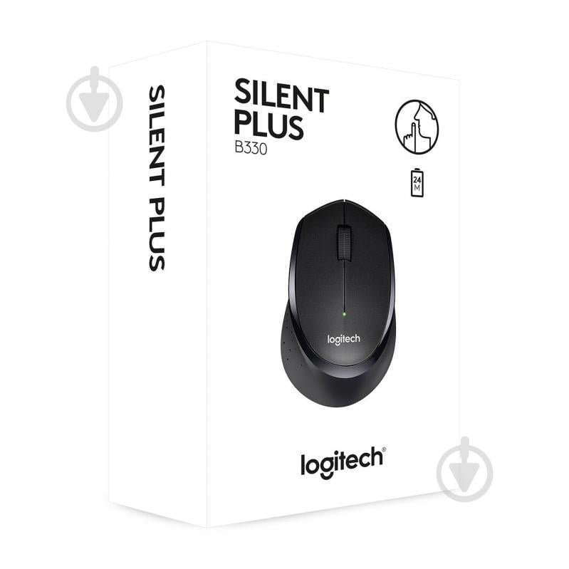 Мышка Logitech Wireless Mouse B330 Silent Plus black (910-004913) - фото 6