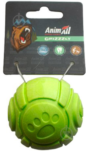 Игрушка для собак AnimAll GrizZzly 9871 мячик с ароматом зеленого яблока green - фото 1