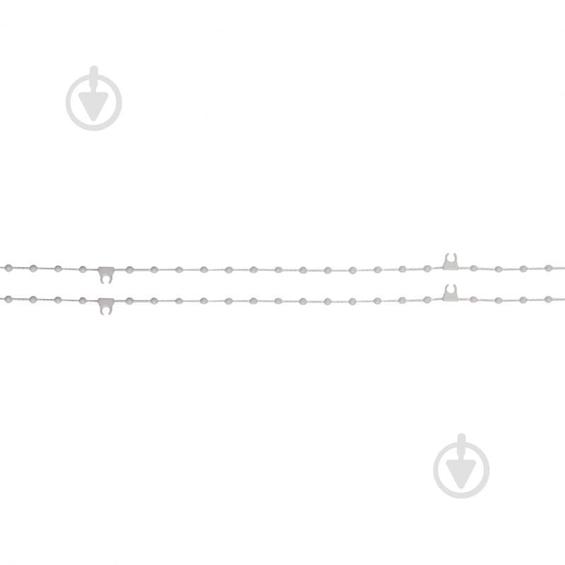 Rollotex Нижняя цепь для соединения ламелей 89 мм 6 м белый - фото 2