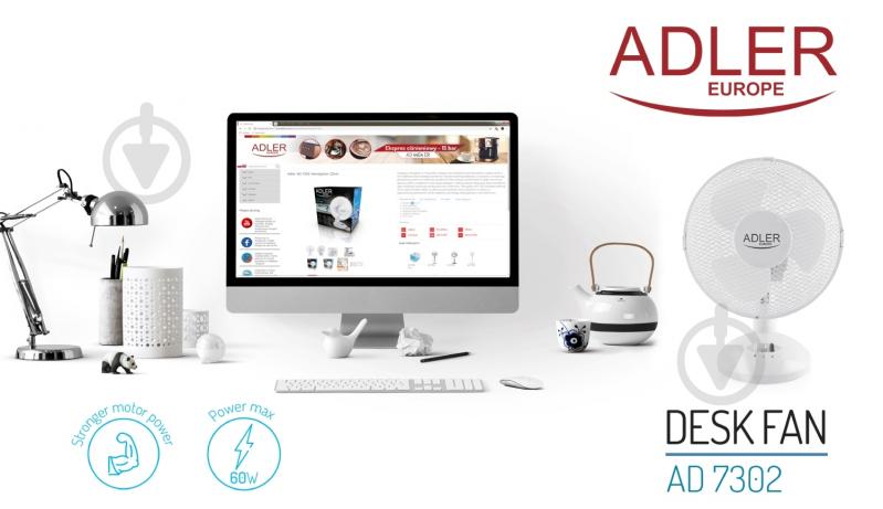 Вентилятор настільний Adler AD 7302 - фото 9