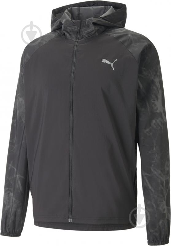 Вітрівка чоловіча Puma RUN FAVORITE AOP WOVEN JACKET 52338901 р.S чорна - фото 1