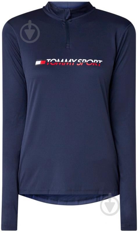 Джемпер Tommy Hilfiger 1/4 ZIP BASE LAYER TEE S10S100296401 р. M темно-синій - фото 1