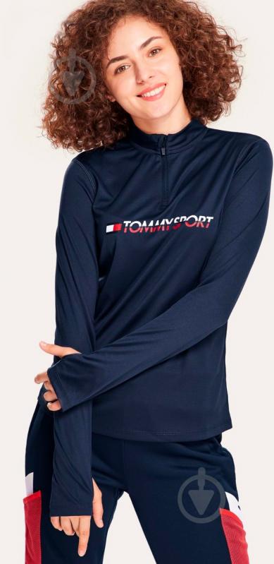 Джемпер Tommy Hilfiger 1/4 ZIP BASE LAYER TEE S10S100296401 р. M темно-синій - фото 10