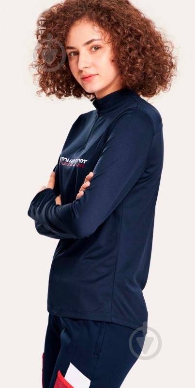 Джемпер Tommy Hilfiger 1/4 ZIP BASE LAYER TEE S10S100296401 р. M темно-синій - фото 12