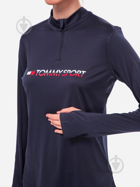 Джемпер Tommy Hilfiger 1/4 ZIP BASE LAYER TEE S10S100296401 р. M темно-синій - фото 4