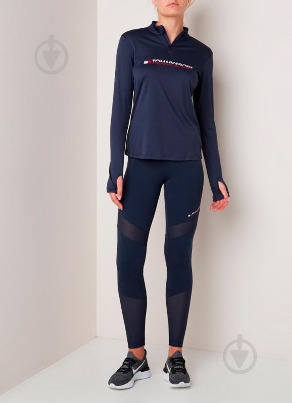 Джемпер Tommy Hilfiger 1/4 ZIP BASE LAYER TEE S10S100296401 р. M темно-синій - фото 6