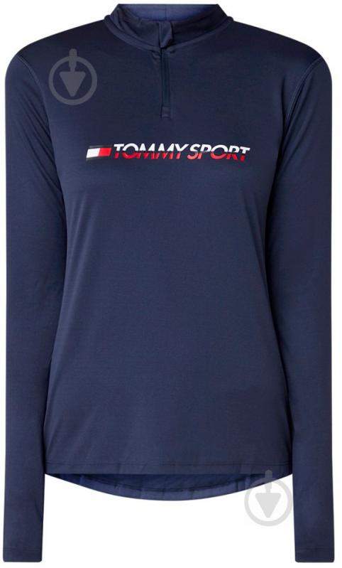 Джемпер Tommy Hilfiger 1/4 ZIP BASE LAYER TEE S10S100296401 р. XS темно-синій - фото 1