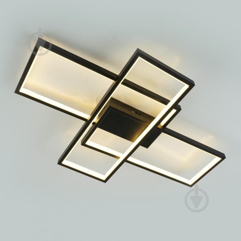 Люстра світлодіодна ESLLSE SVEN 85W 3S керована 690x470x80 мм 2x85 Вт LED-модуль чорний 10487 - фото 1