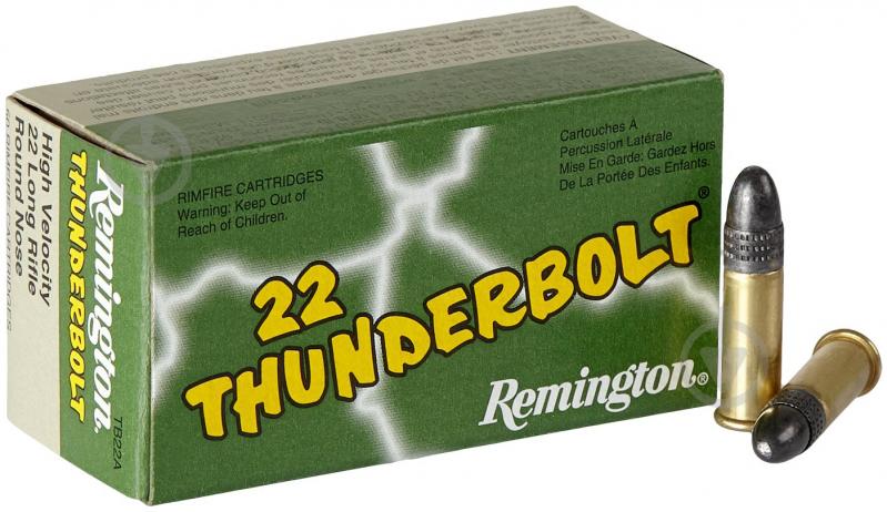 Патрони Remington Arms Thunderbolt .22 LR RN 40 г (5.6 г) 50 шт. - фото 1