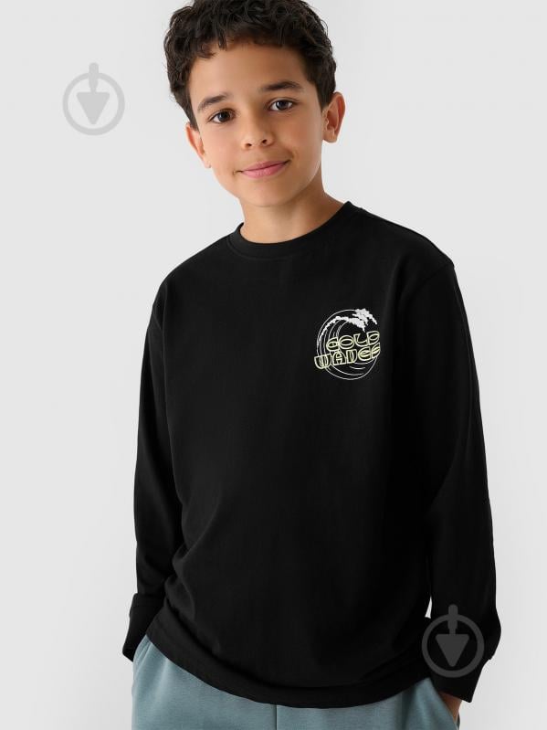 Лонгслив 4F LONGSLEEVE M435 4FJWSS25TLONM435-20S р.140 черный - фото 1 Лонгслив 4F LONGSLEEVE M435 4FJWSS25TLONM435-20S р.140 черный - фото 1