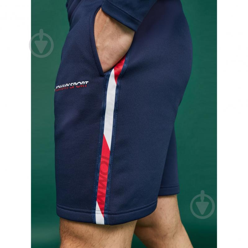 Шорти Tommy Hilfiger FLEECE SHORTS WITH TAPE 9" S20S200214401 р. M темно-синій - фото 3