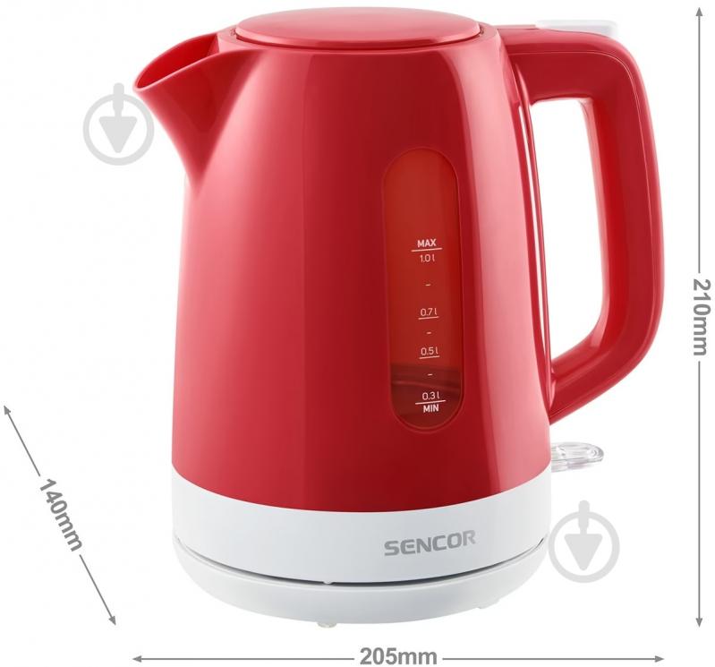 Електрочайник Sencor SWK 1024RD - фото 3