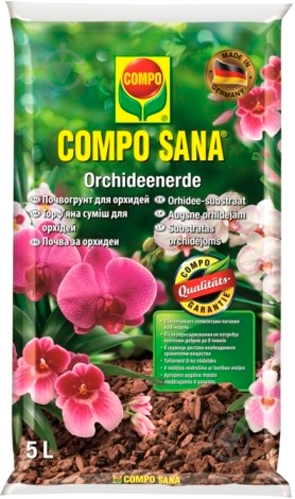 Торфосмесь для орхидей Compo Sana 5 л + апликатор для орхидей 30 мл 5 шт. - фото 3