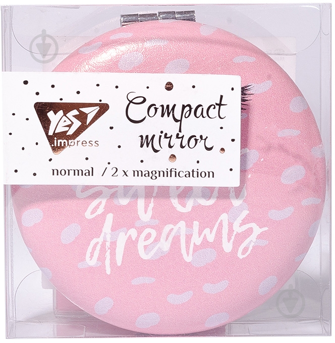 Зеркало косметическое YES Donna 7,5 см 707299 круглое - фото 1