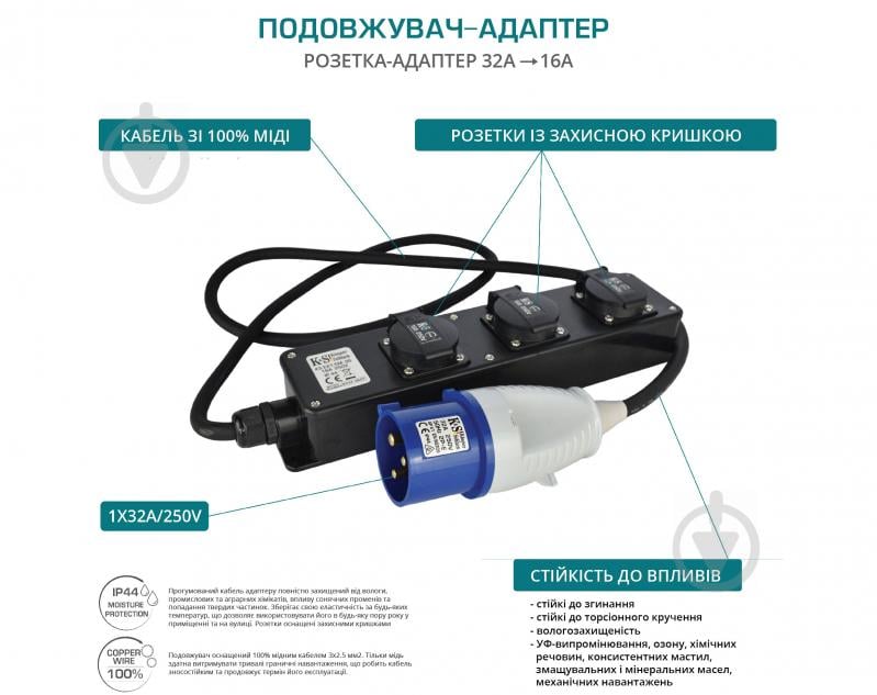 Комплект комбінований Konner&Sohnen KS EX1M-1S - фото 3