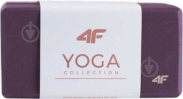 Блок для йоги 4F U082 (2pack) 4FWSS25AAOTU082-50S фіолетовий - фото 1
