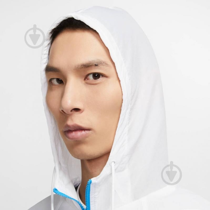 Ветровка мужская демисезонная Nike M NSW HE WR JKT WVN SIGNATURE CJ4358-100 р.XXL белая - фото 4