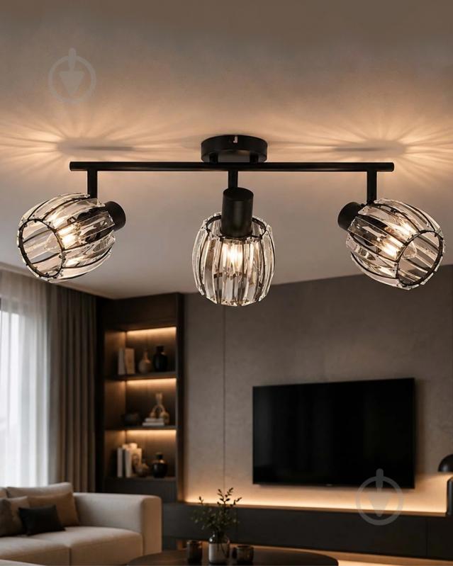 Спот Goldlux Alanya 3x10 Вт E14 черный 344007 - фото 2