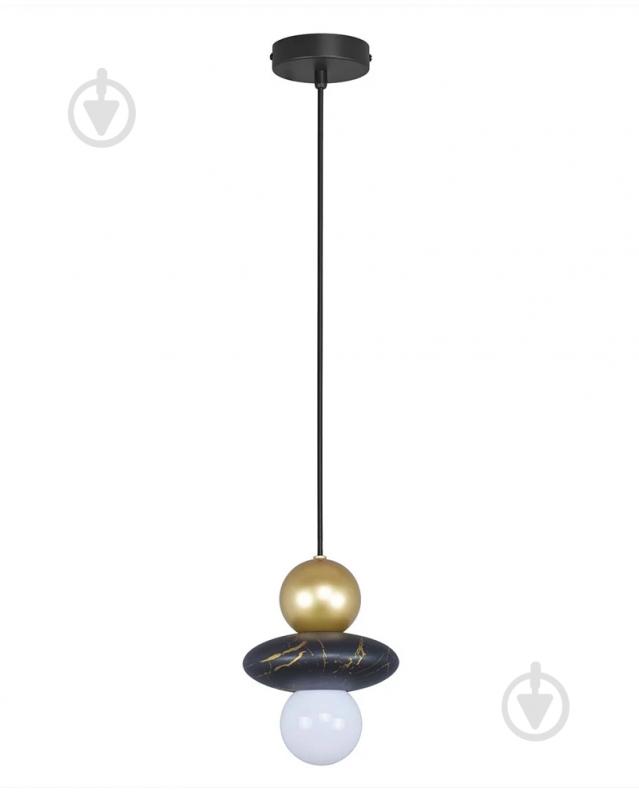 Люстра подвесная Goldlux Marble 1x6 Вт E27 черный 344540 - фото 1