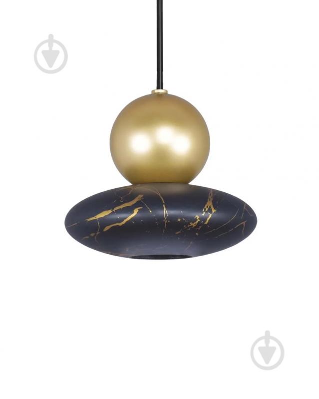 Люстра подвесная Goldlux Marble 1x6 Вт E27 черный 344540 - фото 5