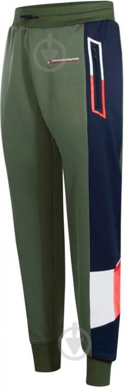Брюки Tommy Hilfiger BLOCKED FLEECE PANT CUFFED S20S200211302 р. L оливковый - фото 1