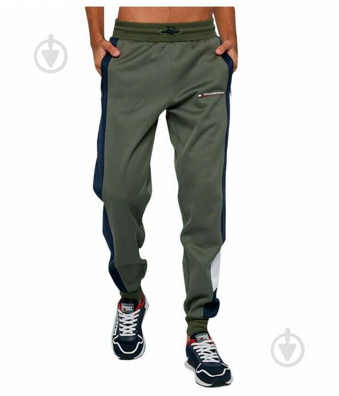 Брюки Tommy Hilfiger BLOCKED FLEECE PANT CUFFED S20S200211302 р. L оливковый - фото 5