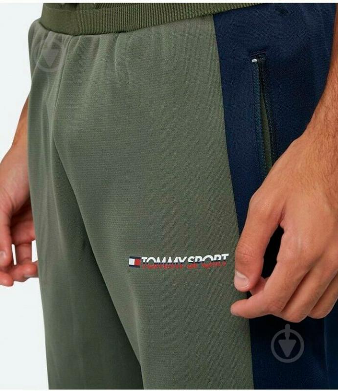 Брюки Tommy Hilfiger BLOCKED FLEECE PANT CUFFED S20S200211302 р. L оливковый - фото 13