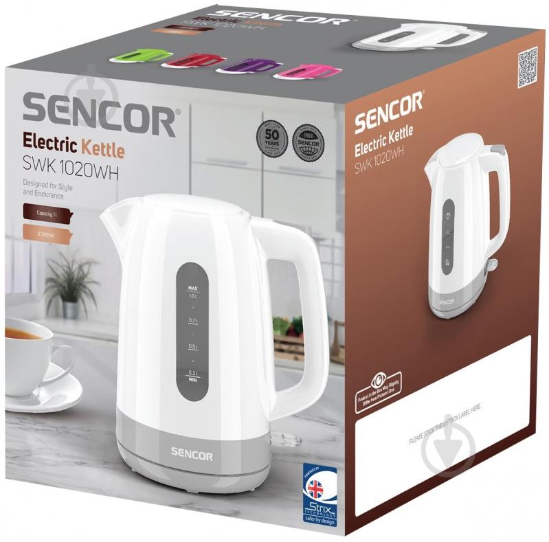 Электрочайник Sencor SWK 1020WH - фото 9