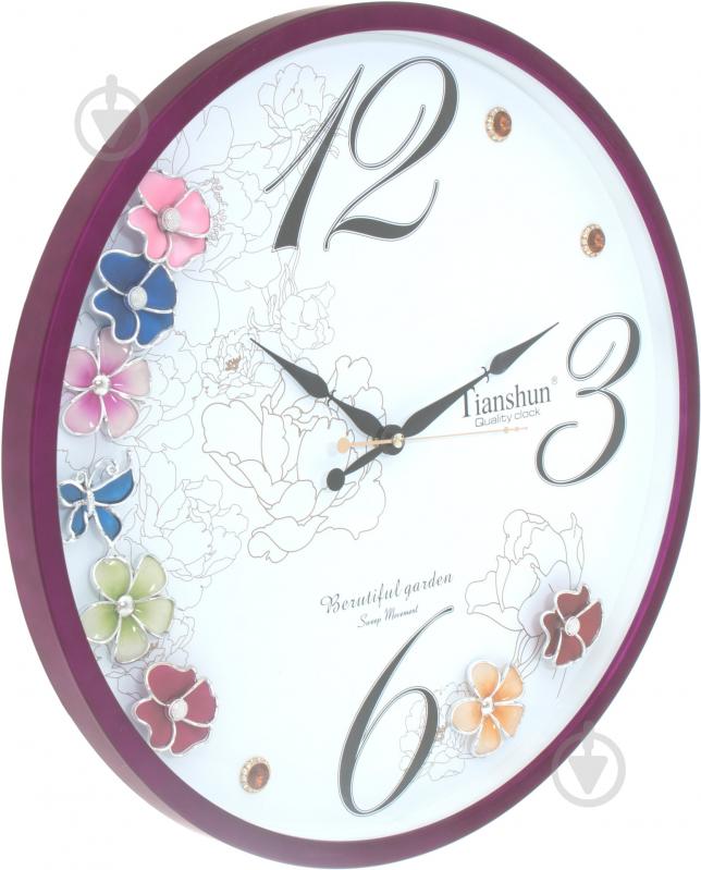 Годинник настінний Квіти - фото 2