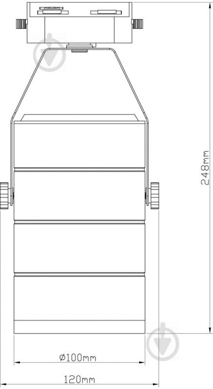 Трековый прожектор LightMaster LLT201 LED COB 30 Вт 4000 К белый - фото 5