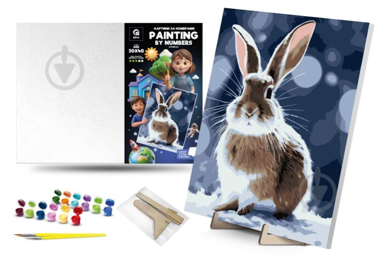 Картина по номерам qbee "Кролик Бо" 30x40 см QB900-059 QB900-059 - фото 1 Картина по номерам qbee "Кролик Бо" 30x40 см QB900-059 QB900-059 - фото 1