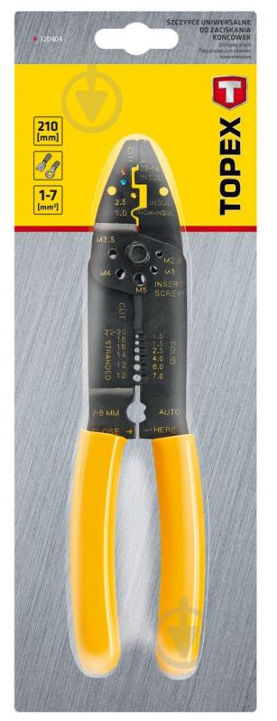 Клещи обжимные 210 мм Topex 32D404 - фото 2