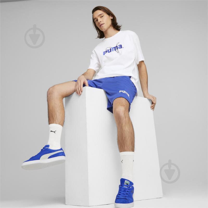 Футболка Puma PUMA TEAM GRAPHIC TEE 53825602 р.L білий - фото 4