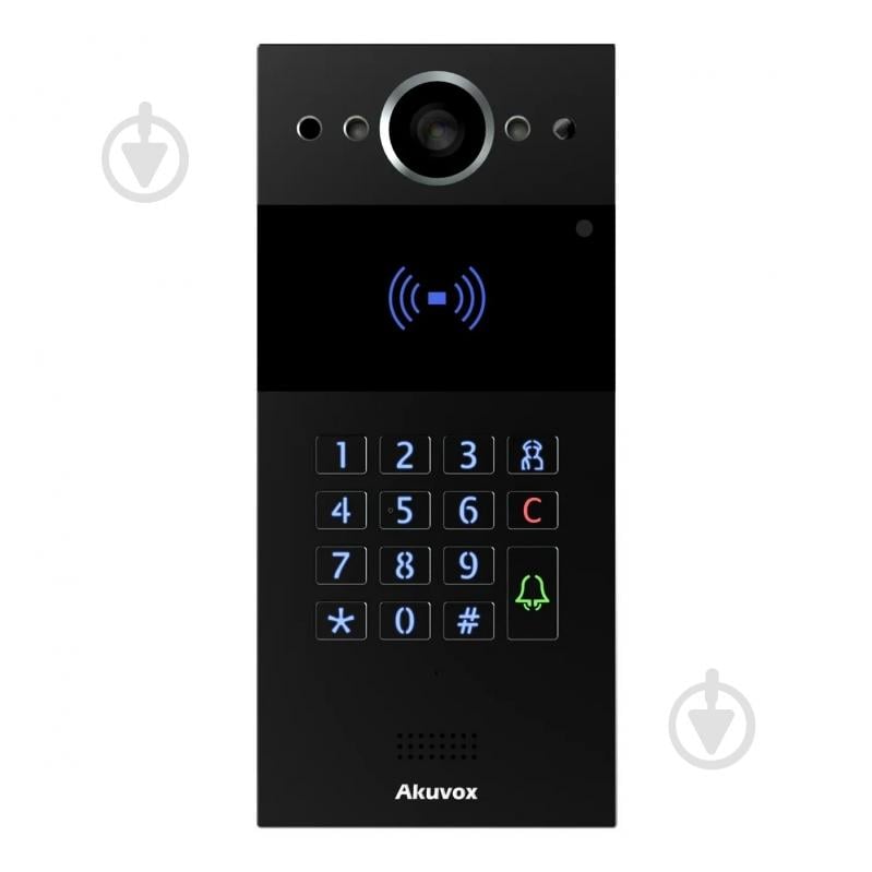 IP-панель вызова Akuvox 2 Мп R20K Black 266236 - фото 1