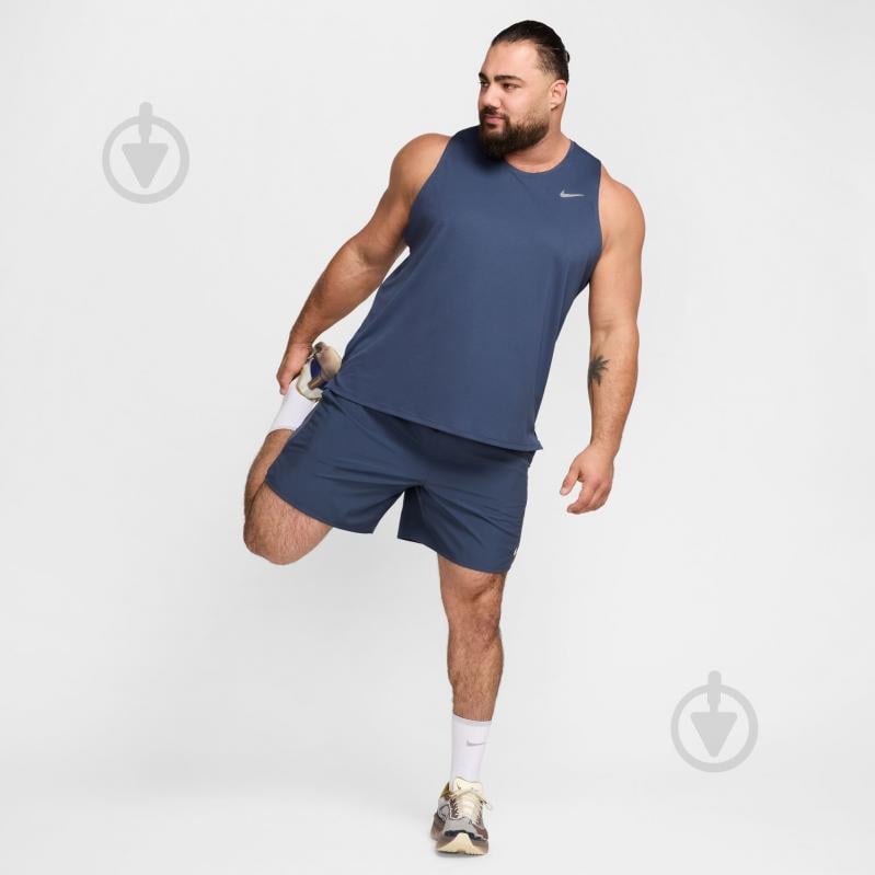 Майка Nike M NK DF MILER TANK DV9321-437 р.XL голубой - фото 10