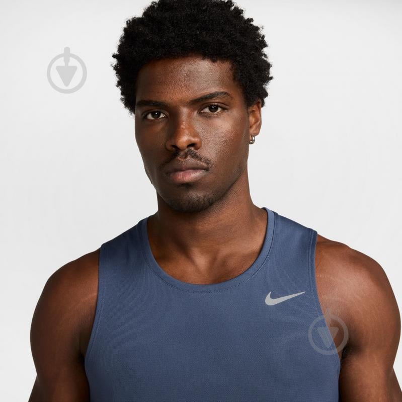 Майка Nike M NK DF MILER TANK DV9321-437 р.XL голубой - фото 3