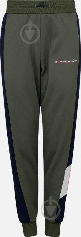 Брюки Tommy Hilfiger BLOCKED FLEECE PANT CUFFED S20S200211302 р. M оливковый - фото 2
