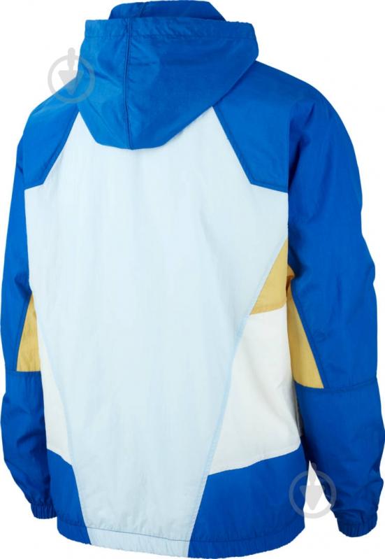 Ветровка мужская демисезонная Nike M NSW HE WR JKT WVN SIGNATURE CJ4358-407 р.M синяя - фото 2