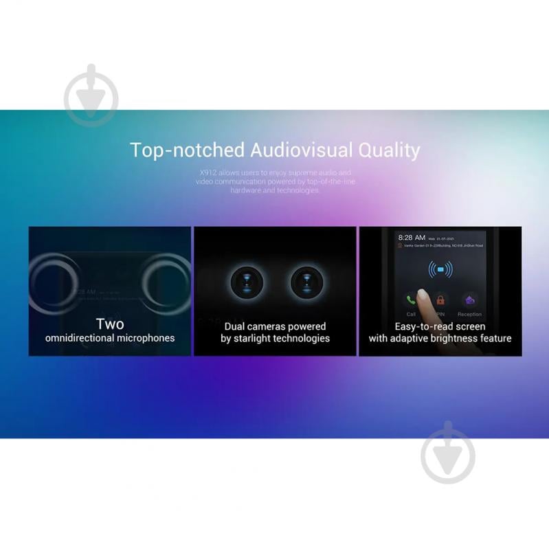 IP-панель вызова Akuvox X912S многоабонентная с распознаванием лица, NFC и Bluetooth 281249 - фото 6