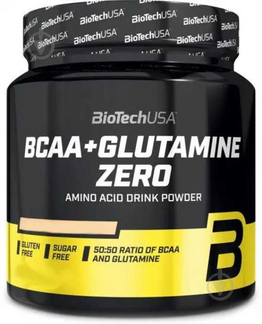 Аминокислотная смесь BioTechUSA BCAA + Glutamine Zero лимонный 480 г 40 порц. - фото 1