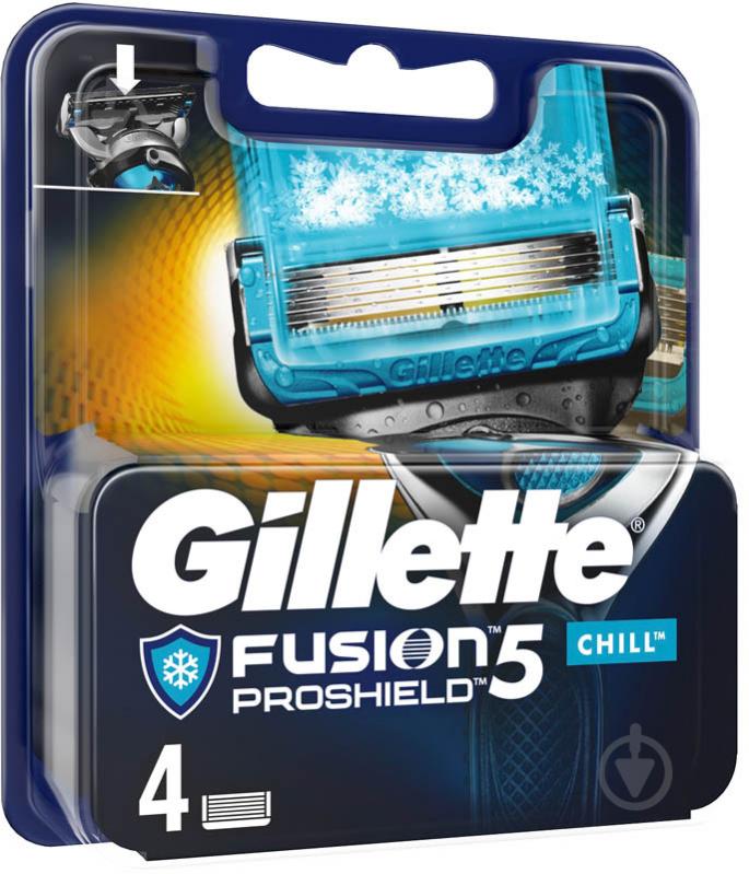 Сменный картридж Gillette ProShield 5 Chill Fusion 4 шт. - фото 3