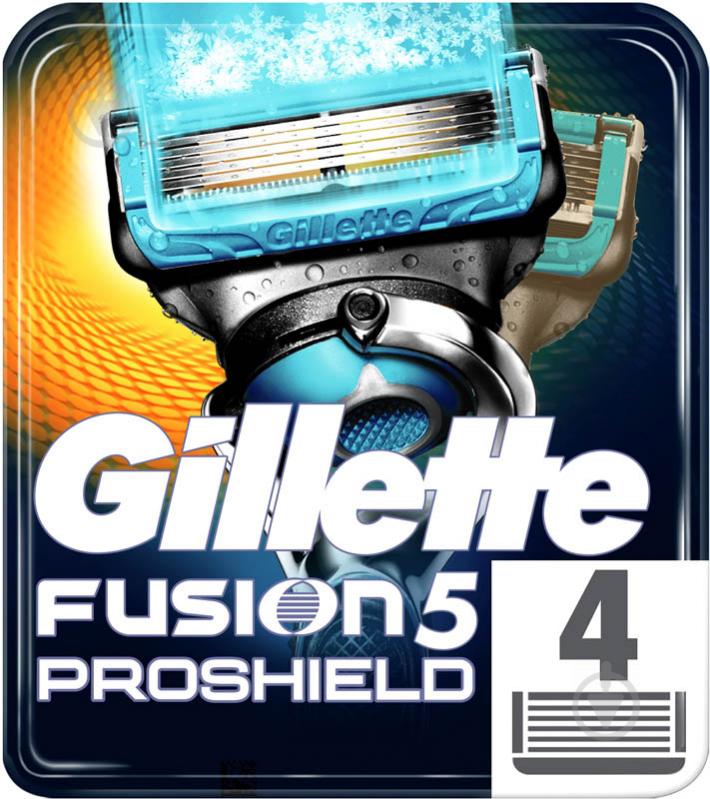 Змінний картридж Gillette ProShield 5 Chill Fusion 4 шт. - фото 1