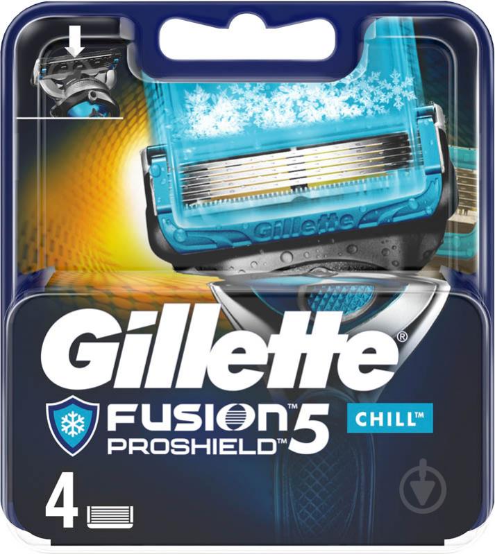 Змінний картридж Gillette ProShield 5 Chill Fusion 4 шт. - фото 2