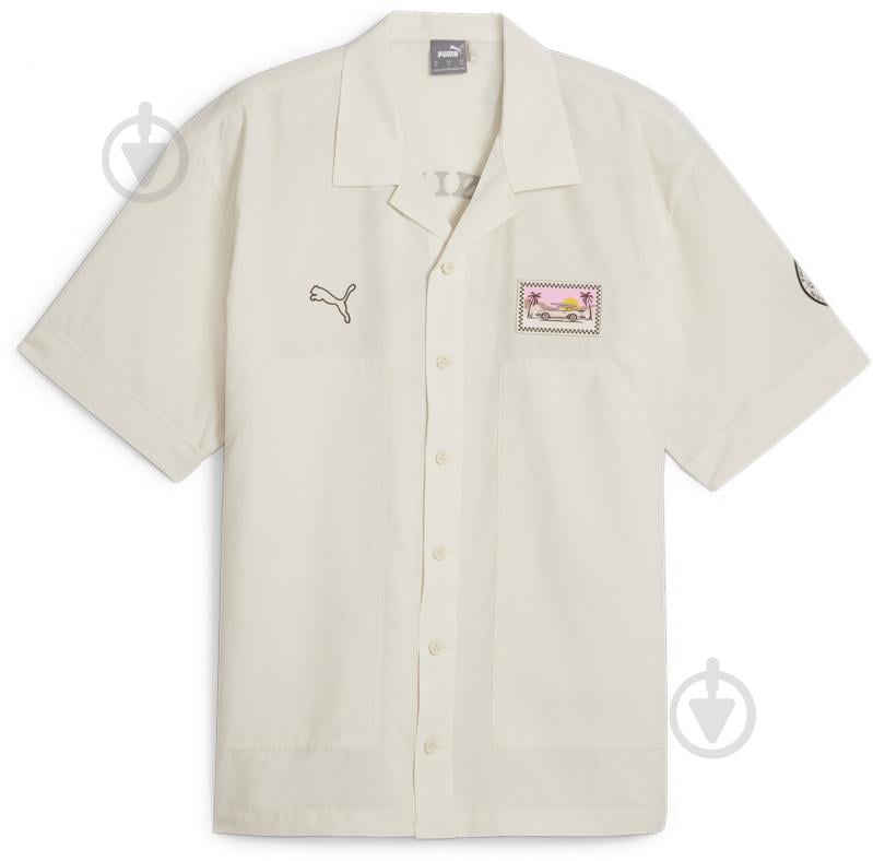 Поло Puma PL SUMMER CREW SHIRT 62457102 р.S бежевий - фото 1