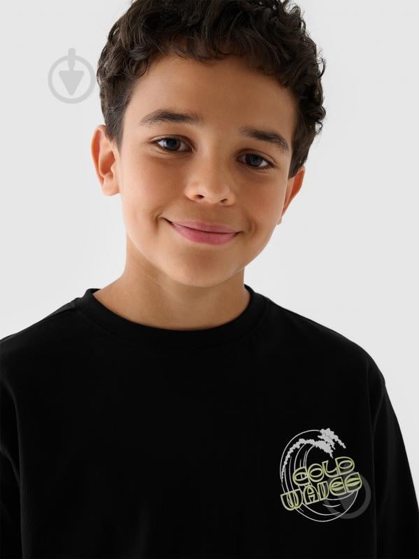 Лонгслів 4F LONGSLEEVE M435 4FJWSS25TLONM435-20S р.158 чорний - фото 5