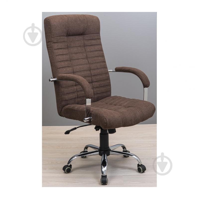 Крісло Річмен Груп Атлант Хром П1 М-2 Місті Шоколад шоколадний - фото 2 Крісло Річмен Груп Атлант Хром П1 М-2 Місті Шоколад шоколадний - фото 2