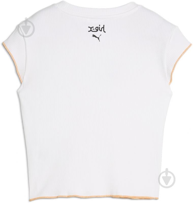 Футболка Puma X X-GIRL RIBBED SLIM TEE 62470502 р.S белый - фото 2
