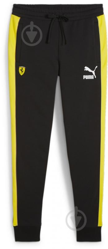 Брюки Puma FERRARI RACE ICONIC T7 TRACK PANTS 62519901 р. M черный - фото 1