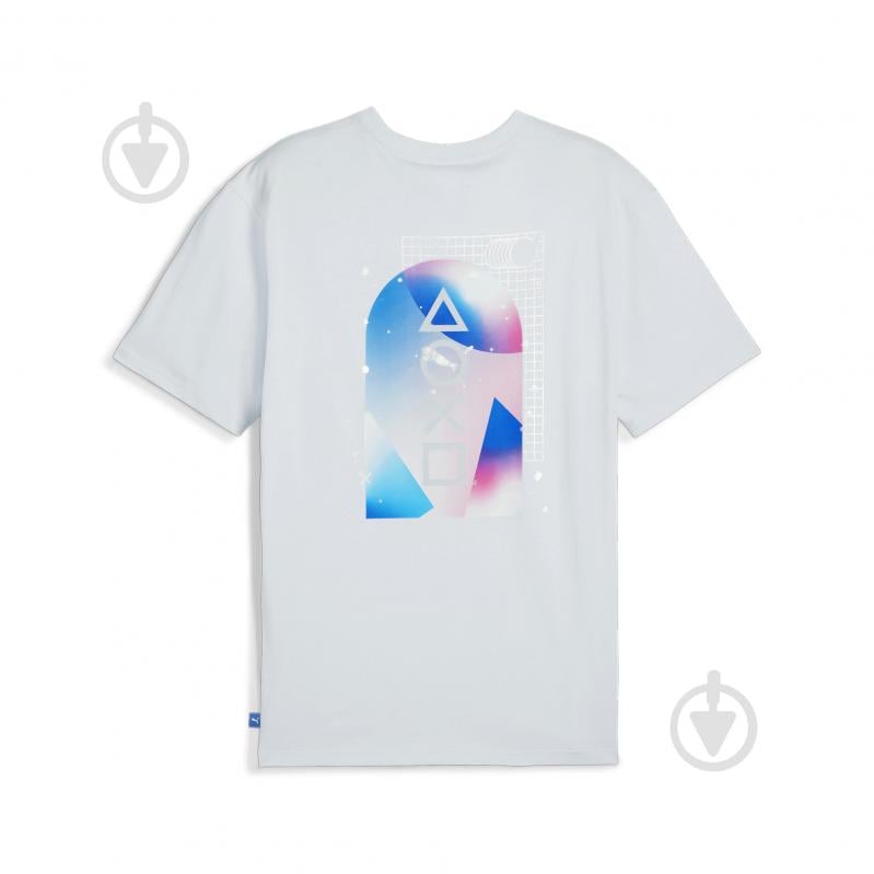 Футболка Puma X PLAYSTATION ELEVATED TEE 62469442 р.M блакитний - фото 2