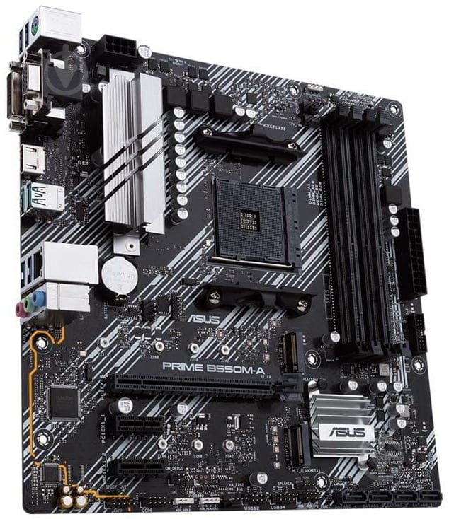 Материнская плата Asus 90MB14I0-M0EAYC (Socket AM4, AMD B550, micro ATX) - фото 3